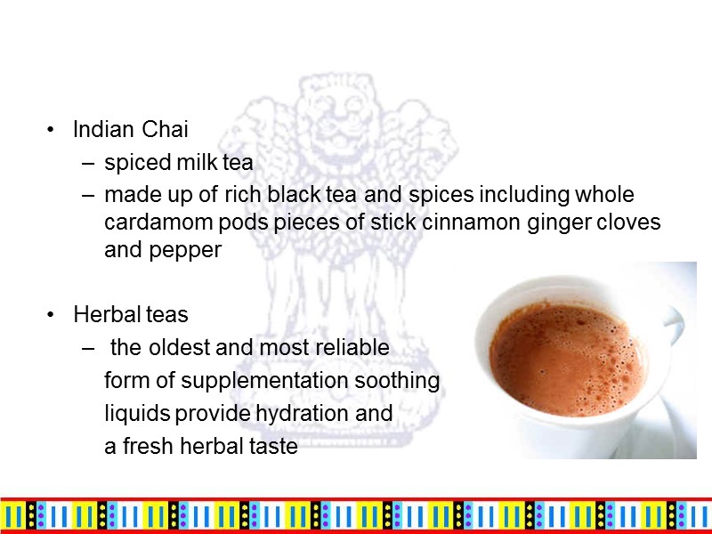 Indian Chai  spiced milk tea made up of rich black tea and spices